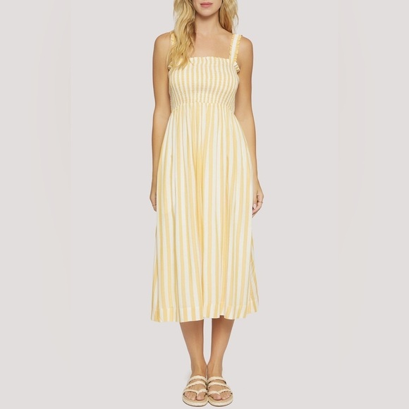 Lost + Wander Dresses & Skirts - Lost + Wander Sunburst Glow Stripe Midi Sundress